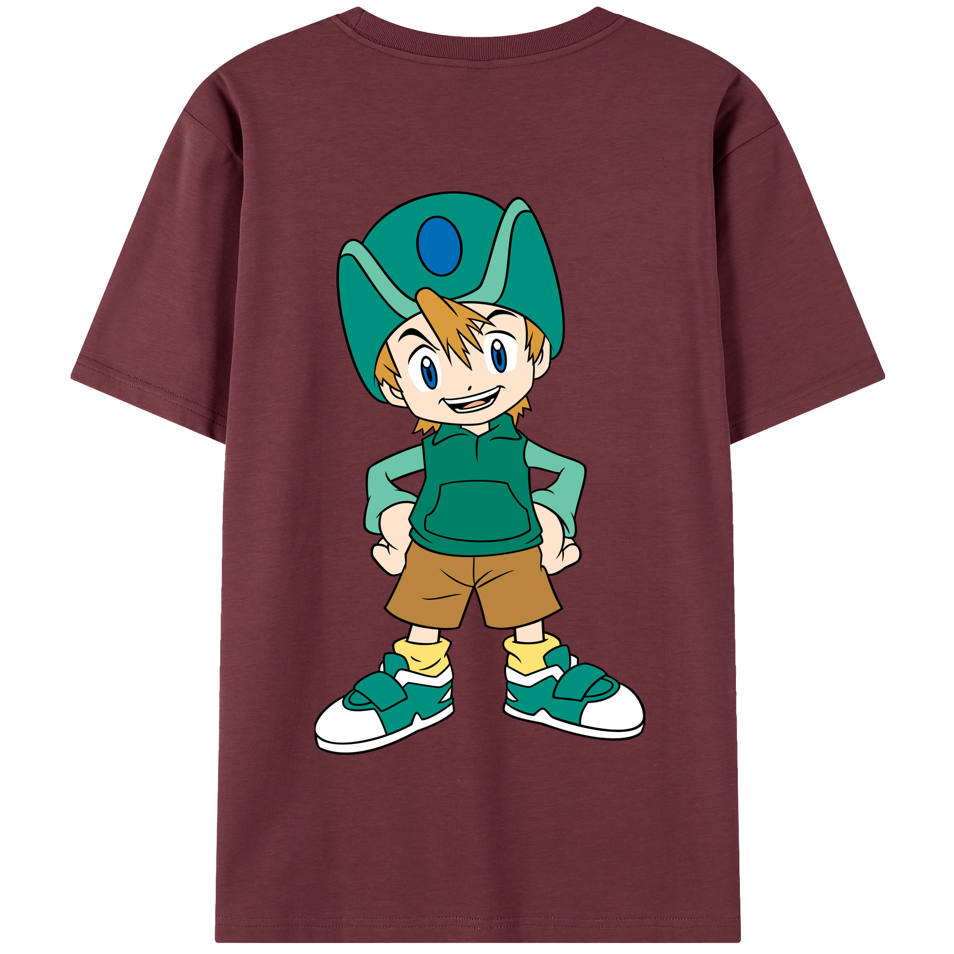 （画像用） Digimon デジタルモンスター/デジモン 綿100％半袖Tシャツ（背面プリント）